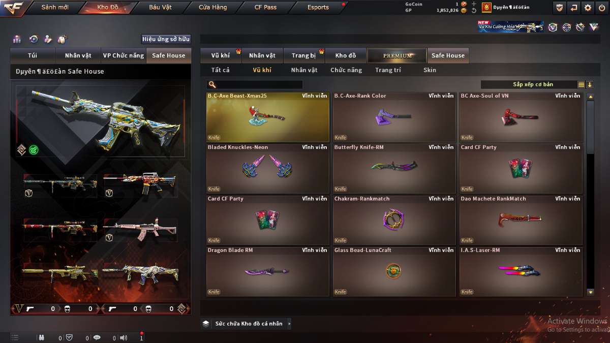 shop acc cf uy tin gia re